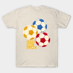 Love This Game - Football Illustration T-Shirt